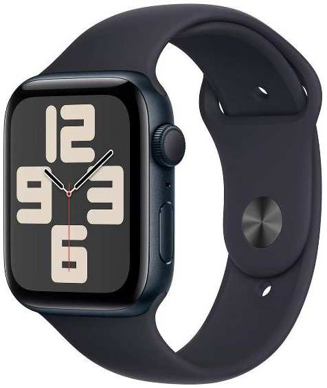Смарт-часы Apple Watch SE 2023 44mm Midnight Aluminum Case with Midnight Sport Band, размер M/L (MRE93LL/A)