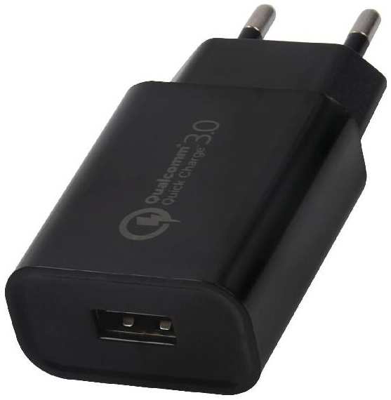 Сетевое зарядное устройство RED-LINE Tech NQC1-3A, USB QC 3.0, черное (УТ000015768) 90154640171