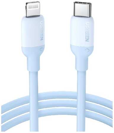 Кабель UGREEN USB Type-C/Lightning, 1 м, голубой (20313)