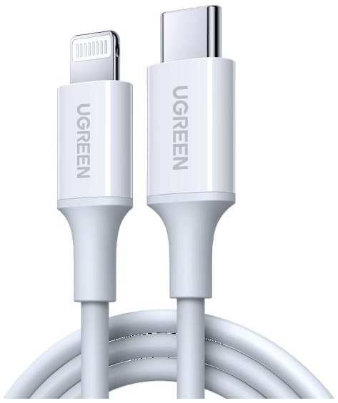 Кабель UGREEN USB Type-C/Lightning, 1 м, белый (10493)