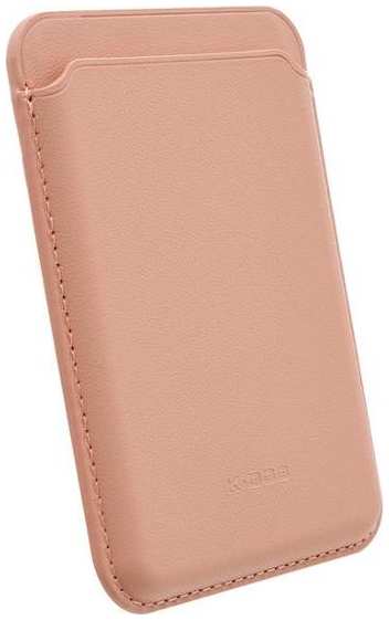 Картхолдер Leather Co MagSafe, кожаный для Apple iPhone 15 Pro, розовый (2038648429813) 90154650148