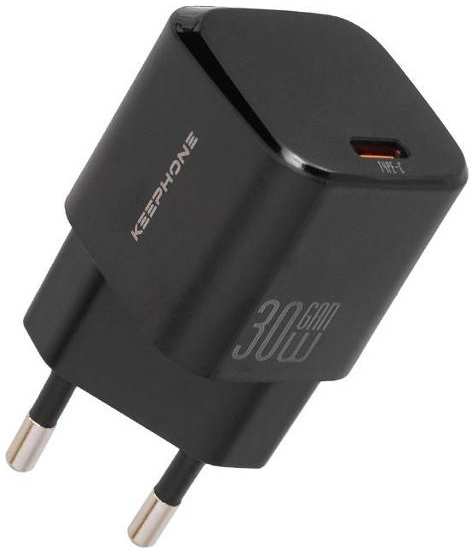 Сетевое зарядное устройство Keephone для iPhone 15 Plus USB Type-C 30W Black (2039321507460) 90154652087
