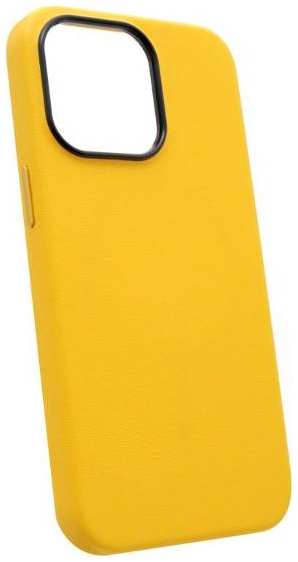 Чехол Leather Co для iPhone 12, жёлтый (2037903309976) 90154653837