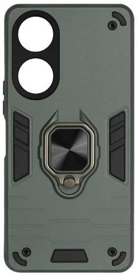 Чехол DF с металлической пластиной и кольцом для Honor X7b Dark Green (hwArmor-13) 90154654614