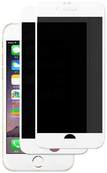 Комплект защитных стекол PERFEO с эффектом ″Антишпион″ для Apple iPhone 7/8/SE 2020, белый, 3 шт (PF_D0292)