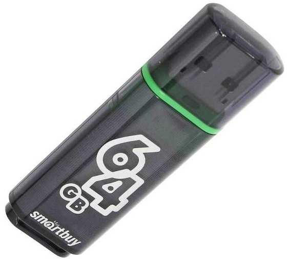 USB-флешка Smartbuy Glossy Series 64GB Dark Grey (SB64GBGS-DG) 90154662774