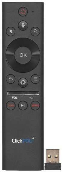 Пульт ДУ ClickPDU AirMouse с гироскопом и голосовым управлением, для Android TV Box, PC (CRC2121B) 90154667276