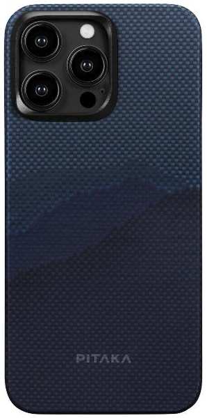 Чехол PITAKA MagEZ Case 4 для iPhone 15 Pro, кевлар, Magsafe Over the Horizon (KI1501POTH) 90154671754