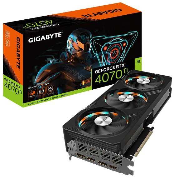 Видеокарта GIGABYTE Nvidia GeForce RTX 4070 Ti Gaming OC 12GB (N407TGAMING OCV2-12GD) 90154673163