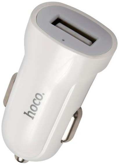 Автомобильное зарядное устройство HOCO Z2, USB, 1,5A, белый (39020) 90154680972
