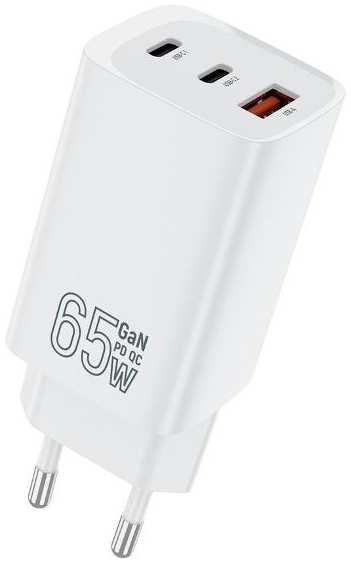 Сетевое зарядное устройство TFN TFWC13 2хUSB Type-С/USB-A 65W (TFN-WC-65-2109-WH)