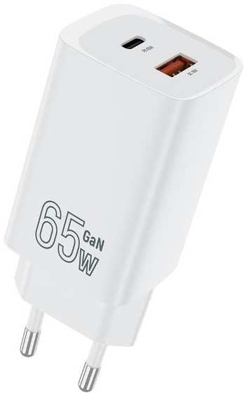 Сетевое зарядное устройство TFN TFWC11 USB Type-С/USB-A 65W White (TFN-WC-65-2107-WH) 90154684486