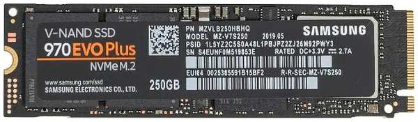 SSD накопитель Samsung 970 EVO Plus 250GB M.2 2280 (MZ-V7S250BW) 90154690585