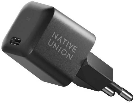 Сетевое зарядное устройство NATIVE-UNION Fast GaN 30W USB-C Black (FAST-PD30-2-BLK-EU) 90154690806