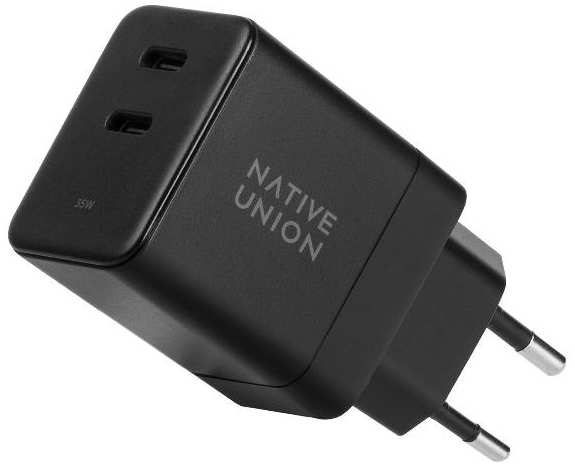 Сетевое зарядное устройство Native Union Fast GaN Charger PD 35W USB-C Black (FAST-PD35-BLK-EU) 90154690891