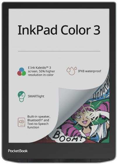 Электронная книга PocketBook InkPad Color 3 Stormy Sea (PB743K3-1-WW) 90154698792