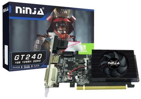 Видеокарта NINJA GT240 PCIE 96SP 1G 128bit DDR3 DVI/HDMI/CRT (NH24NP013F)