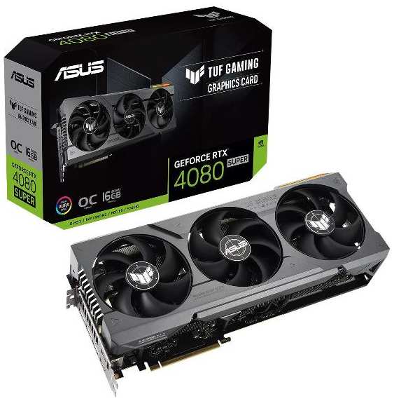 Видеокарта ASUS TUF-RTX4080S-O16G-GAMING HDMI 2,3-DP D6X (90YV0KA0-M0NA00) 90154707387