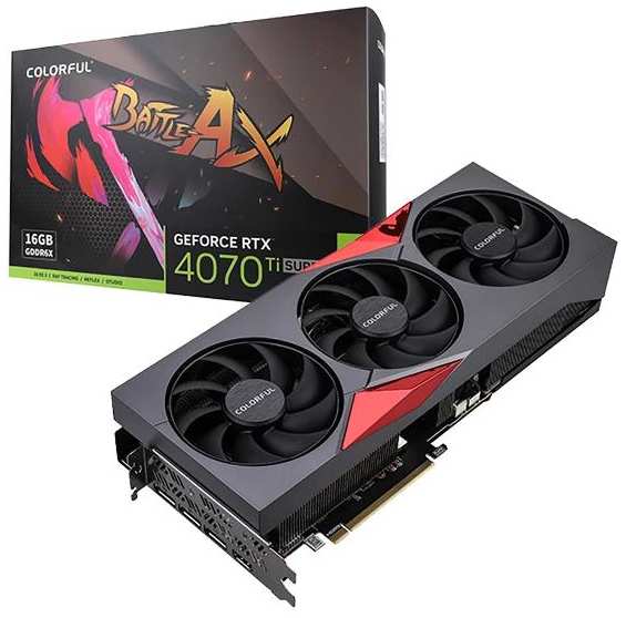 Видеокарта Colorful RTX4070Ti Super NB EX 16GB-V GDDR6X 256bit 3xDP HDMI 3FAN 90154707529