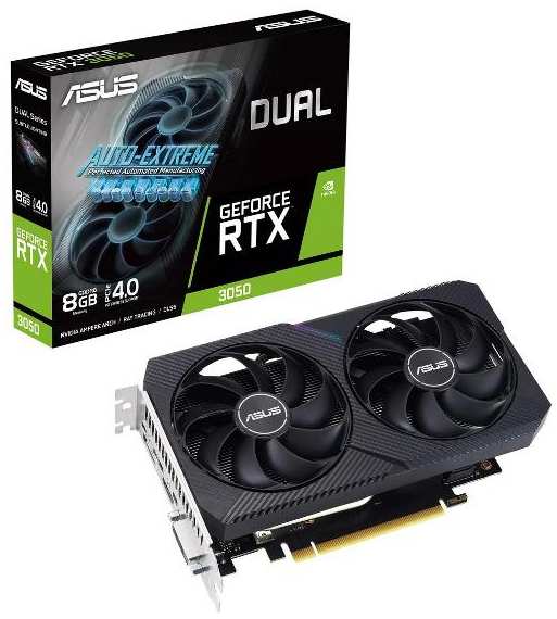 Видеокарта ASUS DUAL-RTX3050-8G-V2 DVI HDMI DP D6 (90YV0GH7-M0NA00) 90154707560