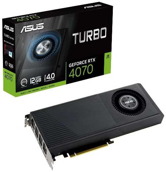 Видеокарта ASUS TURBO-RTX4070-12G HDMI 3-DP D6X (90YV0JR0-M0NA00) 90154707561