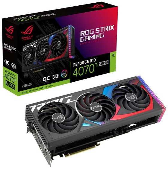 Видеокарта ASUS ROG-STRIX-RTX4070TIS-O16G-GAMING HDMI 2,3-DP D6X (90YV0KG0-M0NA00) 90154707922