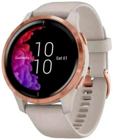 Смарт-часы Garmin Venu Light Sand/Rose Gold (010-02173-24) 90154708590