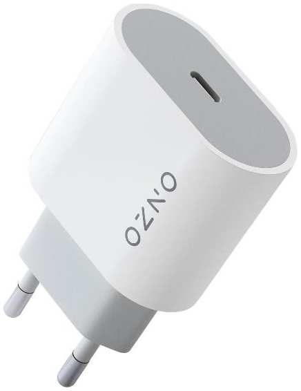 Сетевое зарядное устройство ONZO C-001, USB-C, 20W, с поддержкой быстрой зарядки (CH0001WC20O) 90154711229