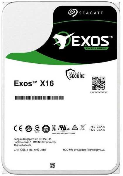 Жесткий диск Seagate 14TB Exos X16 (ST14000NM001G) 90154715349