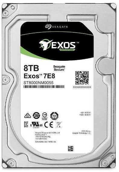 Жесткий диск Seagate 8TB Exos 7E8 (ST8000NM0055)