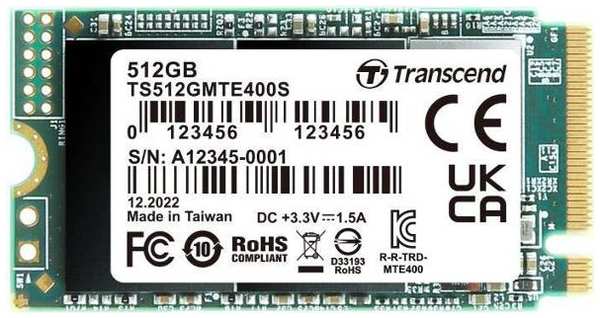 SSD накопитель Transcend MTE400S 512GB (TS512GMTE400S)