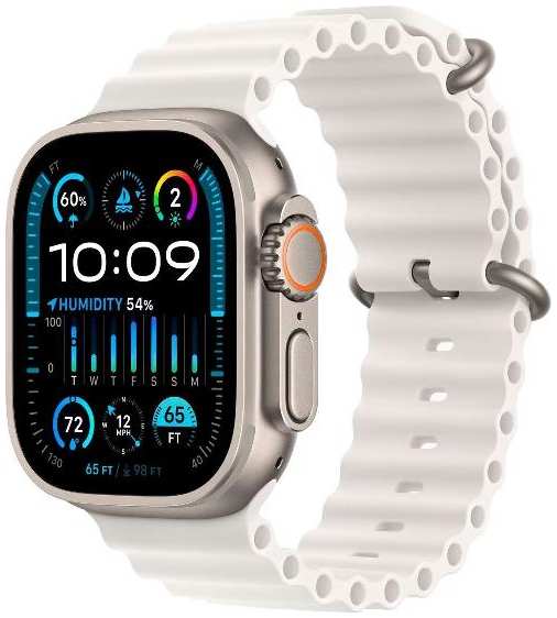 Смарт-часы Apple Watch Ultra 2 Titanium Case with White Ocean Band (MREJ3) 90154718341