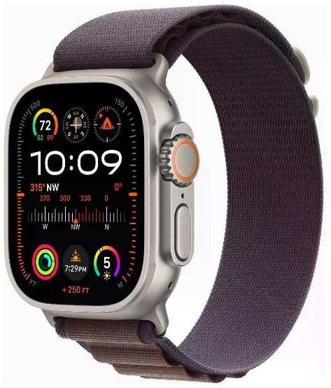 Смарт-часы Apple Watch Ultra 2 Titanium Case with Indigo Alpine Loop Large (MREQ3)