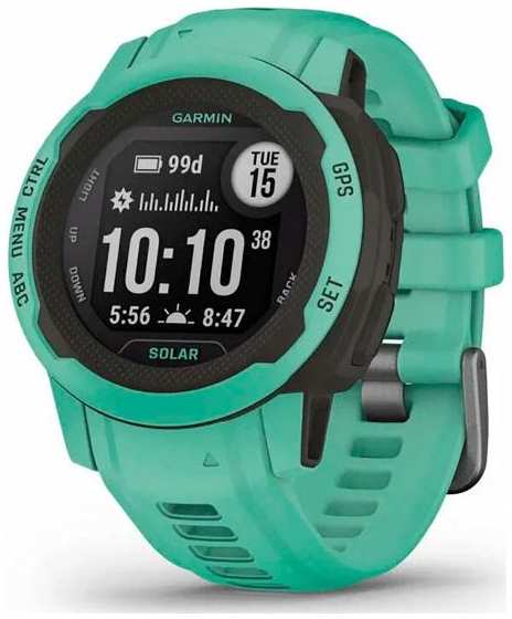 Смарт-часы Garmin Instinct 2S Solar Neo Tropic, с технологией солнечной зарядки (010-02564-02) 90154720764