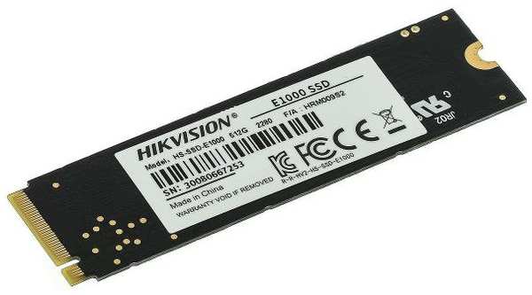 SSD накопитель HIKVISION Hiksemi, 512GB, M.2 2280, PCIe 3.0 x 4, NVMe, M.2 (HS-SSD-E1000/512G) 90154721935