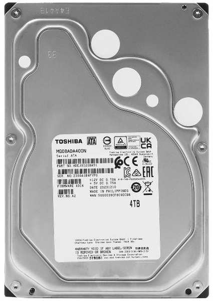 Жесткий диск Toshiba Enterprise Capacity SATA III 3.5″ 4ТB (MG08ADA400N)