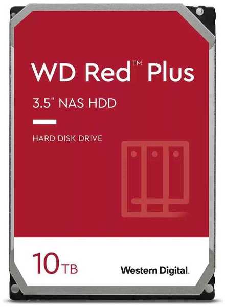 Жесткий диск WD Red Plus SATA III 3.5″ 10ТB (WD101EFBX) 90154722264