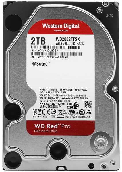 Жесткий диск WD Red Pro SATA III 3.5″ 2ТB (WD2002FFSX) 90154722274