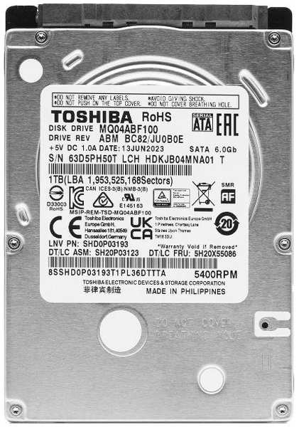 Жесткий диск Toshiba MQ04 SATA III 2.5″ 1ТB (MQ04ABF100) 90154722287