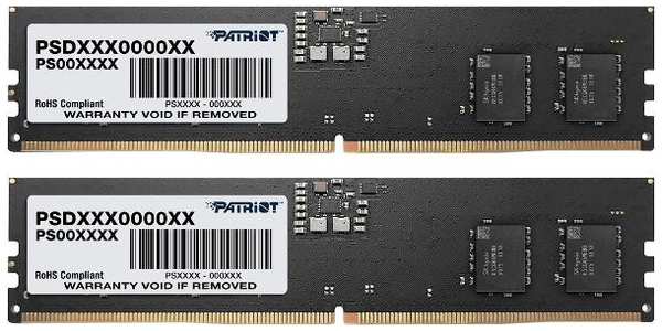 Оперативная память Patriot Signature DDR5 2x8GB 4800MHz DIMM (PSD516G4800K)