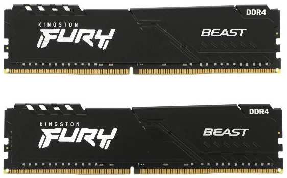 Оперативная память Kingston Fury Beast DDR4 2x32GB 3200MHz DIMM (KF432C16BBK2/64)
