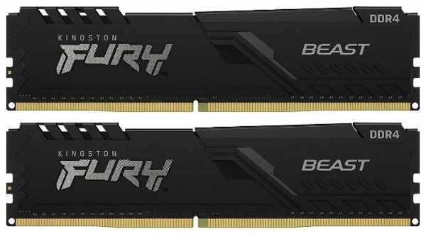 Оперативная память Kingston Fury Beast Black DDR4 2x32GB 3600MHz DIMM (KF436C18BBK2/64) 90154723047