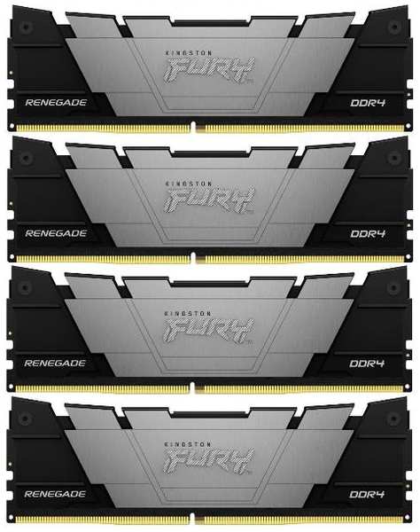 Оперативная память Kingston Fury Renegade Black DDR4 4x32GB 3200MHz DIMM (KF432C16RB2K4/128) 90154723059