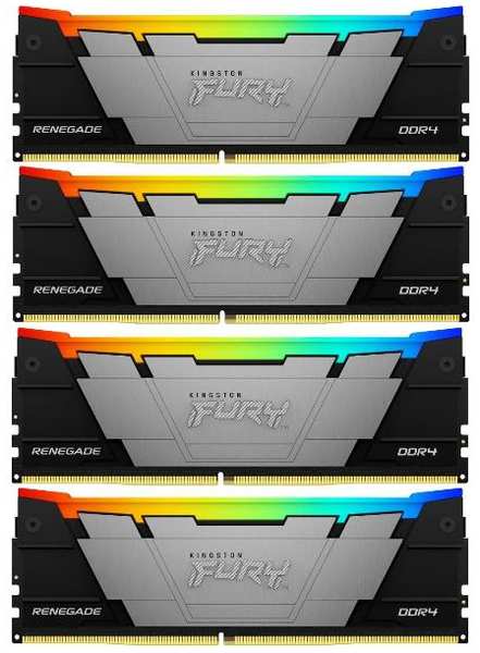 Оперативная память Kingston Fury Renegade DDR4 4x32GB 3600MHz DIMM (KF436C18RB2AK4/128) 90154723097