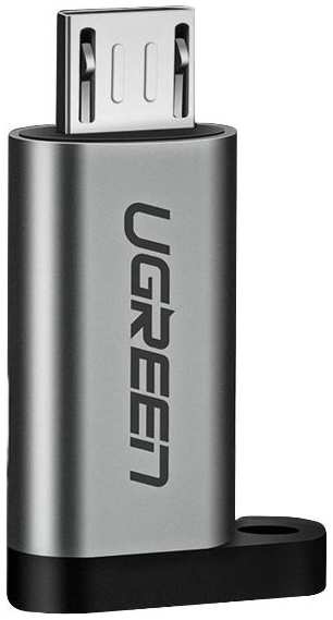 Адаптер uGreen US282 USB-C/microUSB Grey (50590)