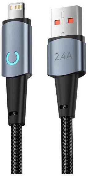 Кабель Deppa Moon, USB/Lightning, 1,2 м, серый (72523)