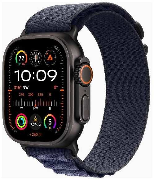 Смарт-часы Apple Watch Ultra 2 49mm Black Titanium Case with Navy Alpine Loop, размер Regular 90154731745