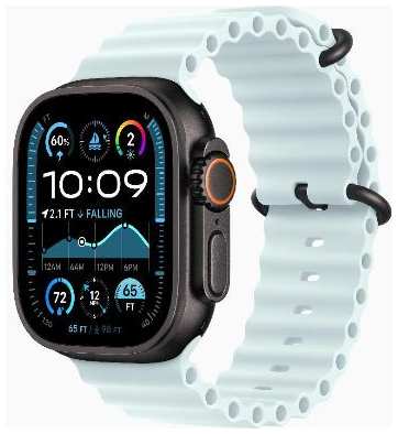 Смарт-часы Apple Watch Ultra 2 49mm Black Titanium Case with Ice Blue Ocean Band, размер Regular 90154731782