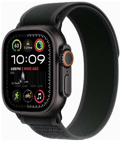 Смарт-часы Apple Watch Ultra 2 49mm Black Titanium Case with Black Trail Loop, размер Regular 90154731787