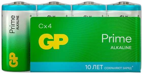 Батарейки GP Prime Alkaline С (LR14), 1,5 В, 4 шт (14APA21-2CRSWC4)